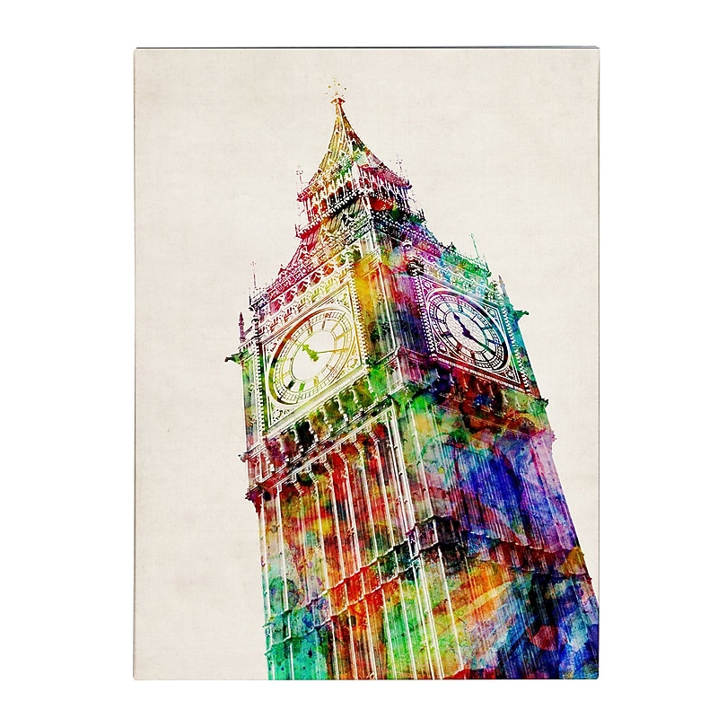 Trademark Fine Art Michael Tompsett 'Big Ben' Canvas Art 18x24 Inches image 1