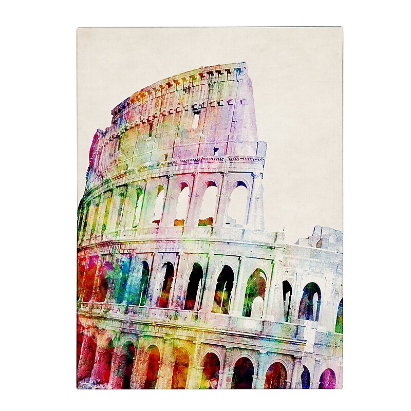 Michael Tompsett 'Colosseum' Matted Framed Art - 11x14 Inches - Wood Frame image 1