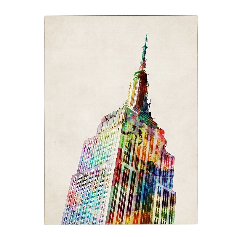 Trademark Fine Art Michael Tompsett 'Empire State' Canvas Art 24x32 Inches image 1