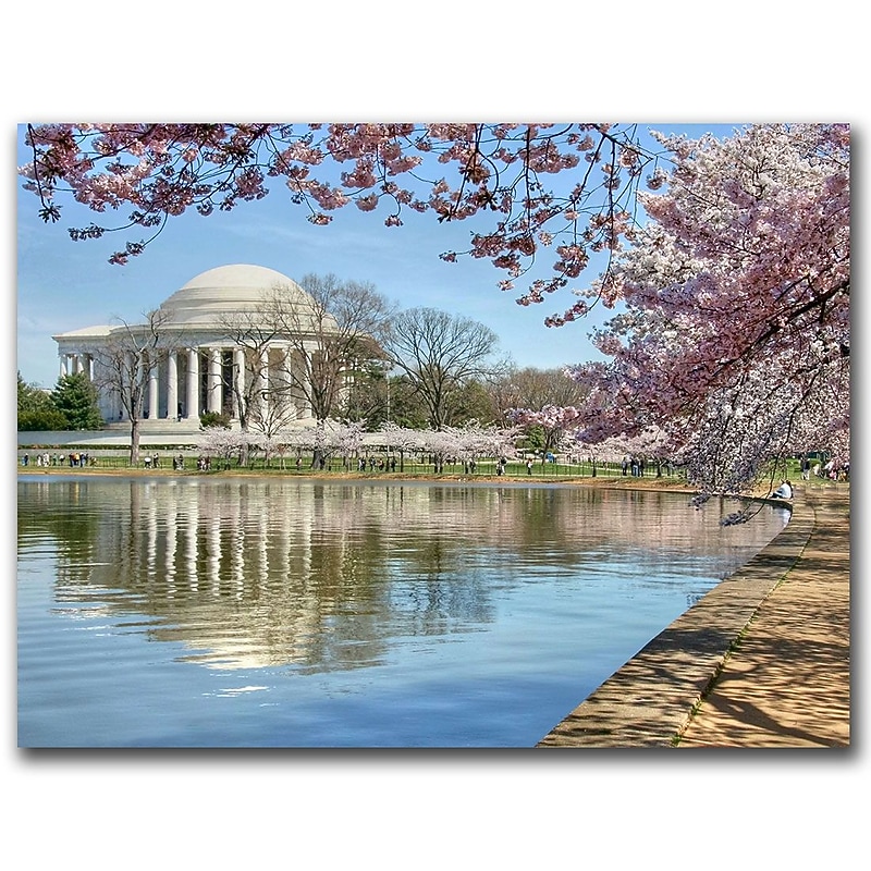 Trademark Fine Art Jefferson Memorial by CATeyes 1GG Canvas Art 18x24 Inches image 1