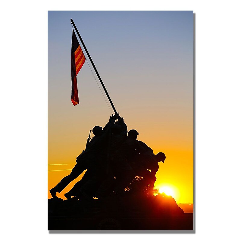 Trademark Fine Art CATeyes 'Believe in America' Canvas Art 30x47 Inches image 1
