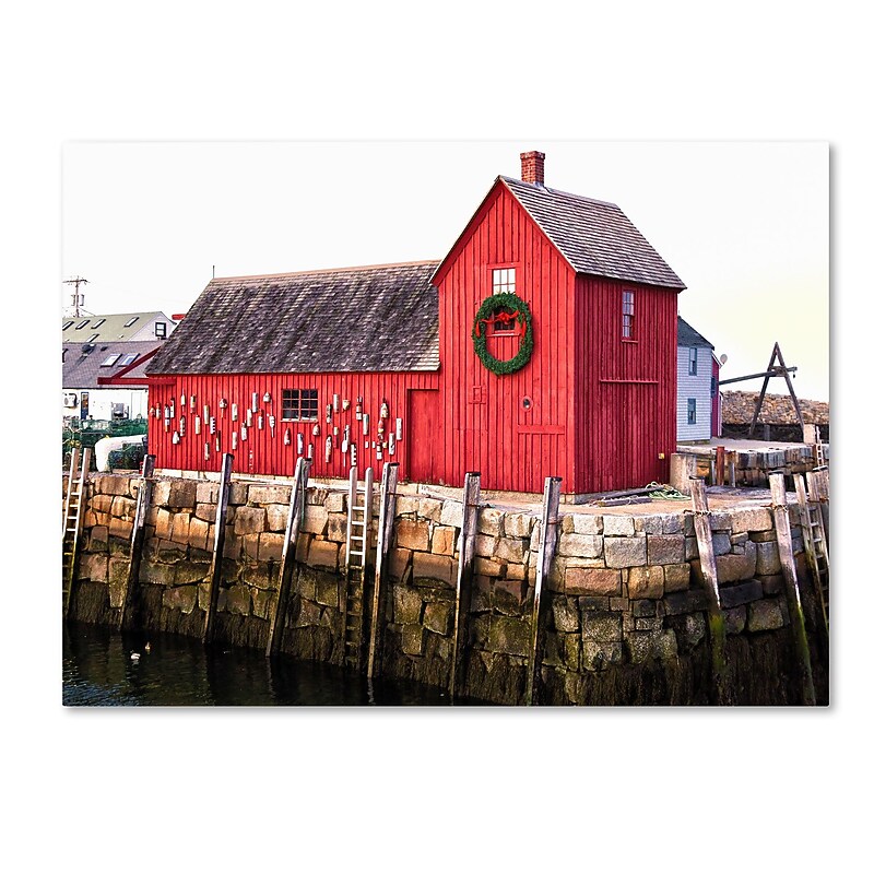 Trademark Fine Art CATeyes 'Boston 5' Canvas Art 16x24 Inches (MZ0221-C1624GG) image 1