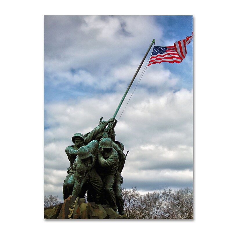 Trademark Fine Art CATeyes 'Marine Corps Memorial 2' Canvas Art 30x47 Inches image 1