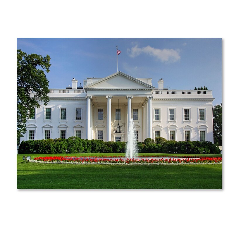 Trademark Fine Art CATeyes 'White House' Canvas Art 22x32 Inches image 1