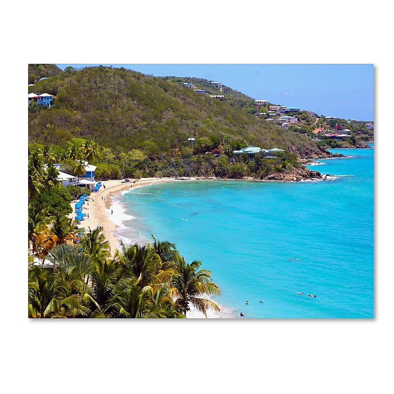 Trademark Fine Art CATeyes 'Virgin Islands 10' Canvas Art 30x47 Inches image 1