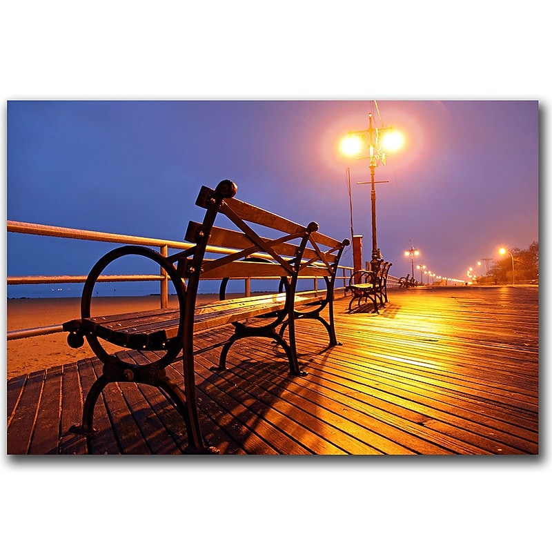Trademark Fine Art CATeyes 'Boardwalk' Canvas Art Ready to Hang 14x19 Inches image 1