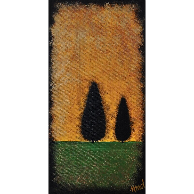 Trademark Fine Art Tree II by Nicole Dietz-Canvas Art Ready to Hang 12x24 Inches image 1