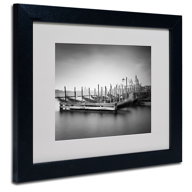 Trademark Fine Art Nina Papiorek 'Venice Dream' Matted Art Black Frame 11x14 Inches image 1
