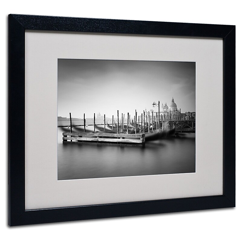 Trademark Fine Art Nina Papiorek 'Venice Dream' Matted Art Black Frame 16x20 Inches image 1