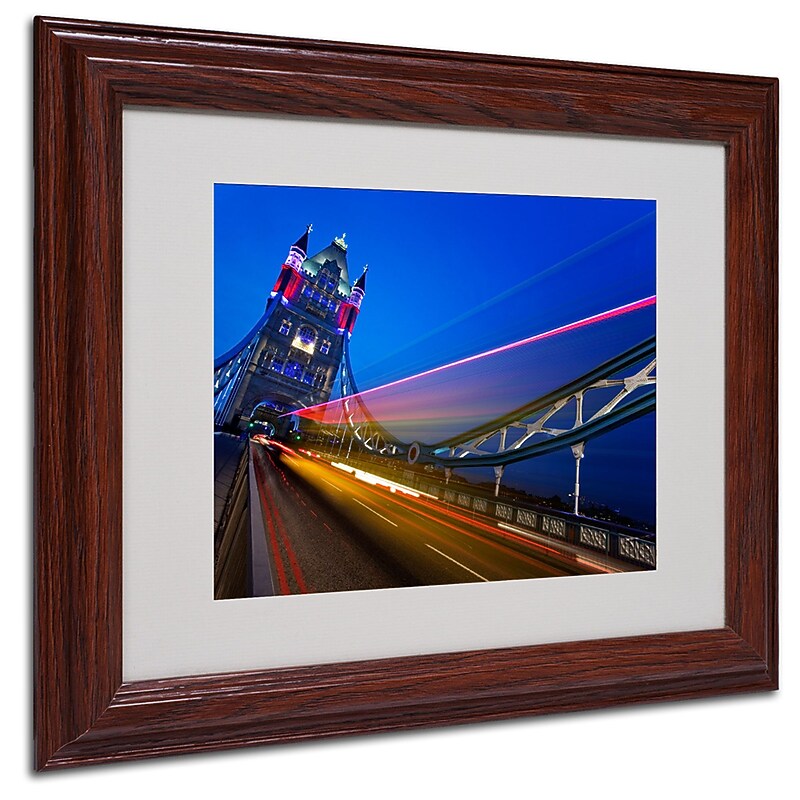 Trademark Fine Art Nina Papiorek 'London Big Ben' Matted Art White Frame 11x14 Inches image 1