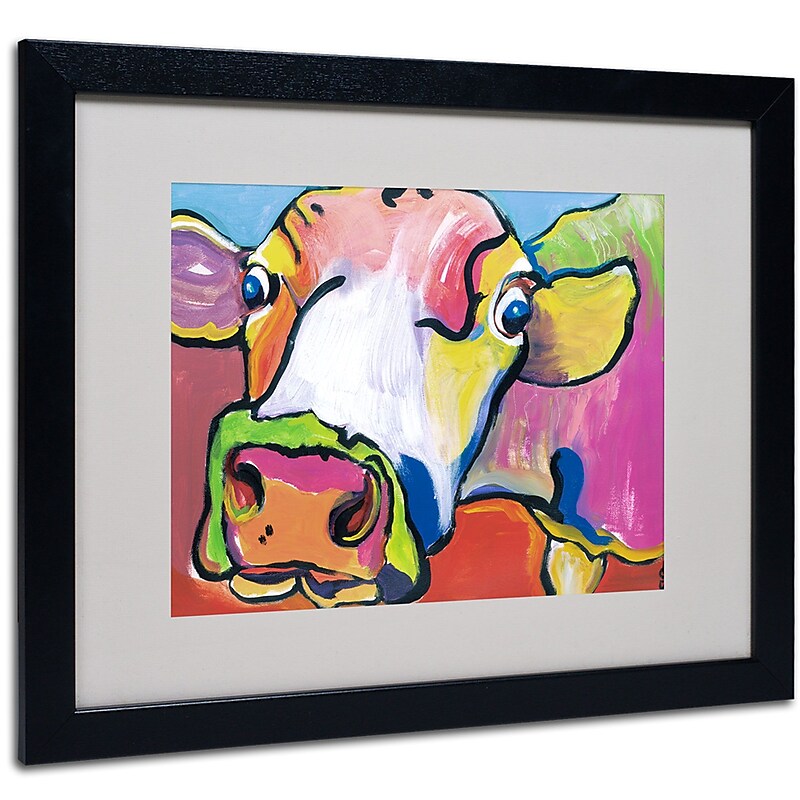Trademark Fine Art Pat Saunders-White 'Cold Hands' Matted Art Black Frame 16x20 Inches image 1