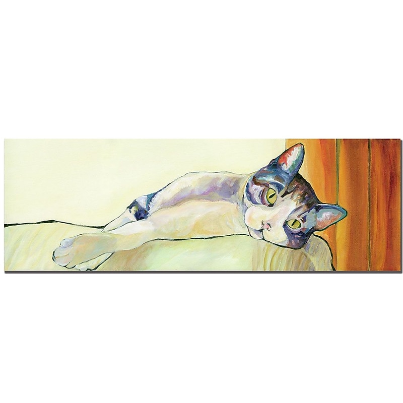 Trademark Fine Art Pat Saunders-White, 'Sunbather' Canvas Art 16x47 Inches image 1