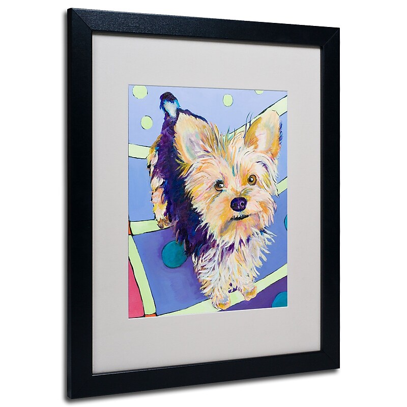 Trademark Fine Art Pat Saunders-White 'Claire' Matted Art Black Frame 16x20 Inches image 1
