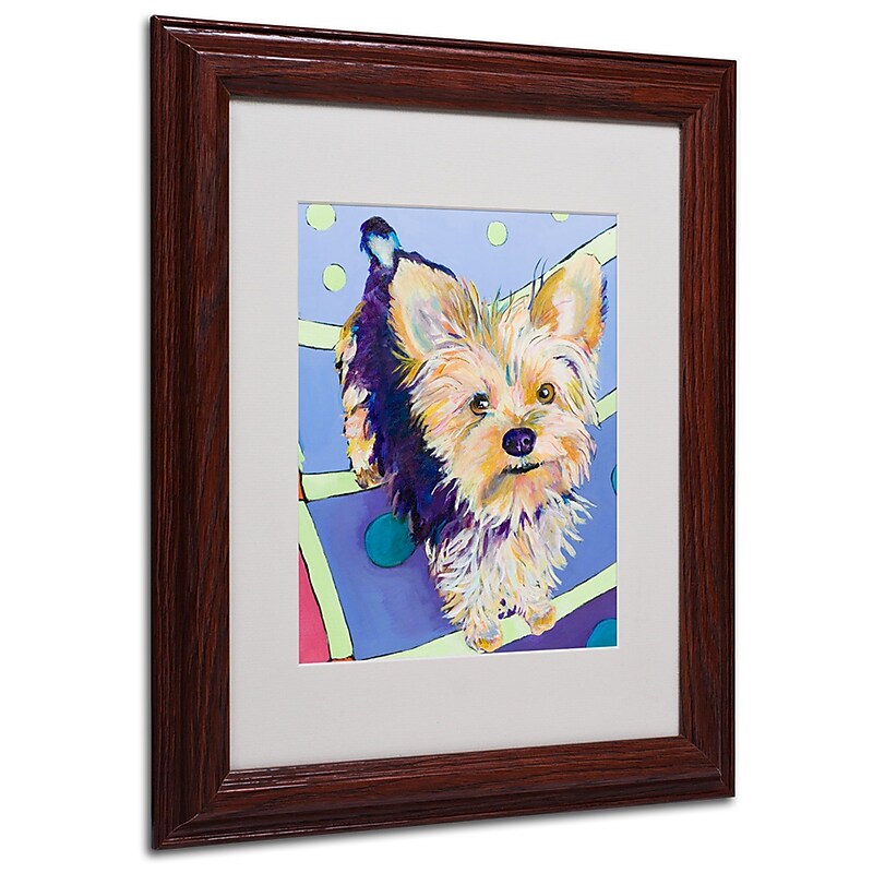 Pat Saunders-White 'Claire' Framed Matted Art - 11x14 Inches - Wood Frame image 1