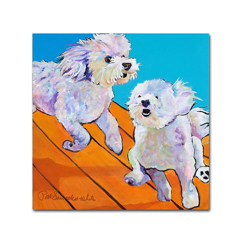 Trademark Fine Art Pat Saunders 'Catch Me' Canvas Art 14x14 Inches image 1
