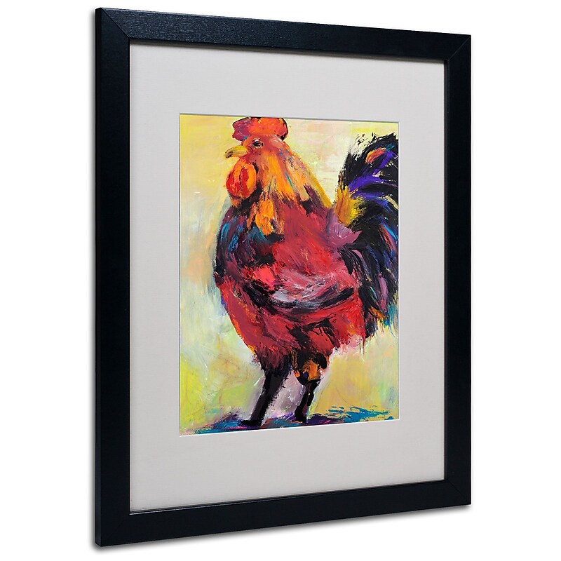 Trademark Fine Art Pat Saunders 'In Command' Matted Art Black Frame 16x20 Inches image 1