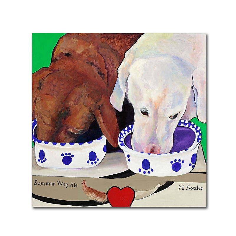 Trademark Fine Art Pat Saunders 'Summer Wag Ale' Canvas Art 24x24 Inches image 1