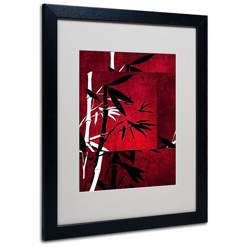 Trademark Fine Art Philippe Sainte-Laudy 'Bamboo Style' Matted Art Black Frame 16x20 Inches image 1