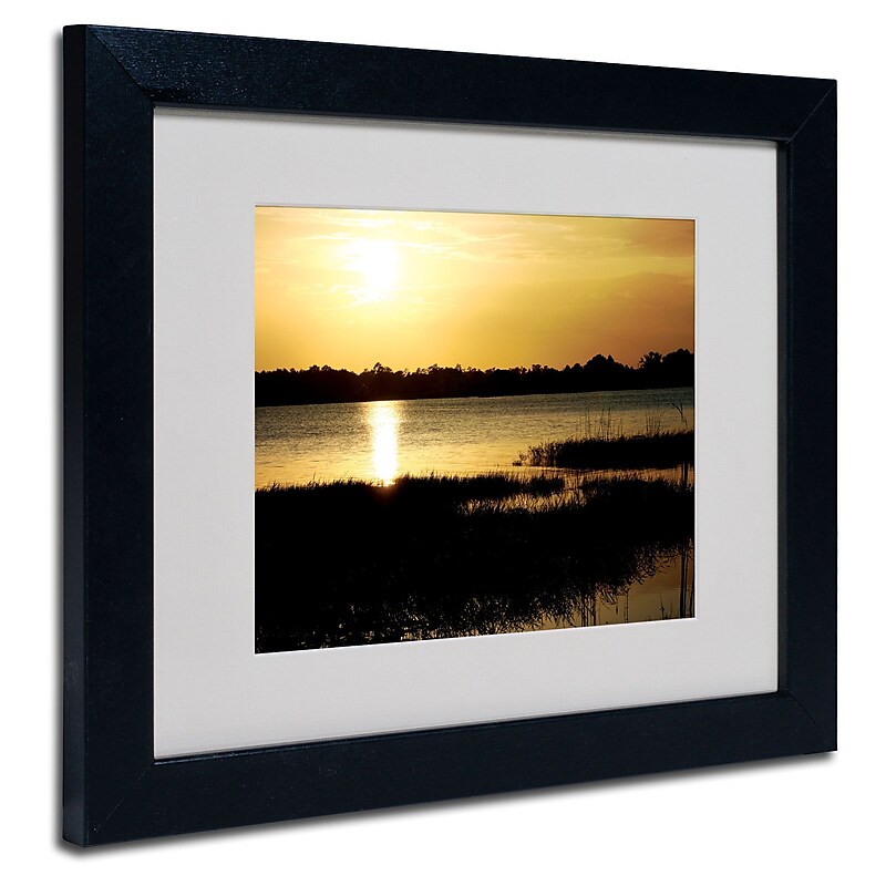 Trademark Fine Art Patty Tuggle 'End of the Day' Matted Art Black Frame 11x14 Inches image 1