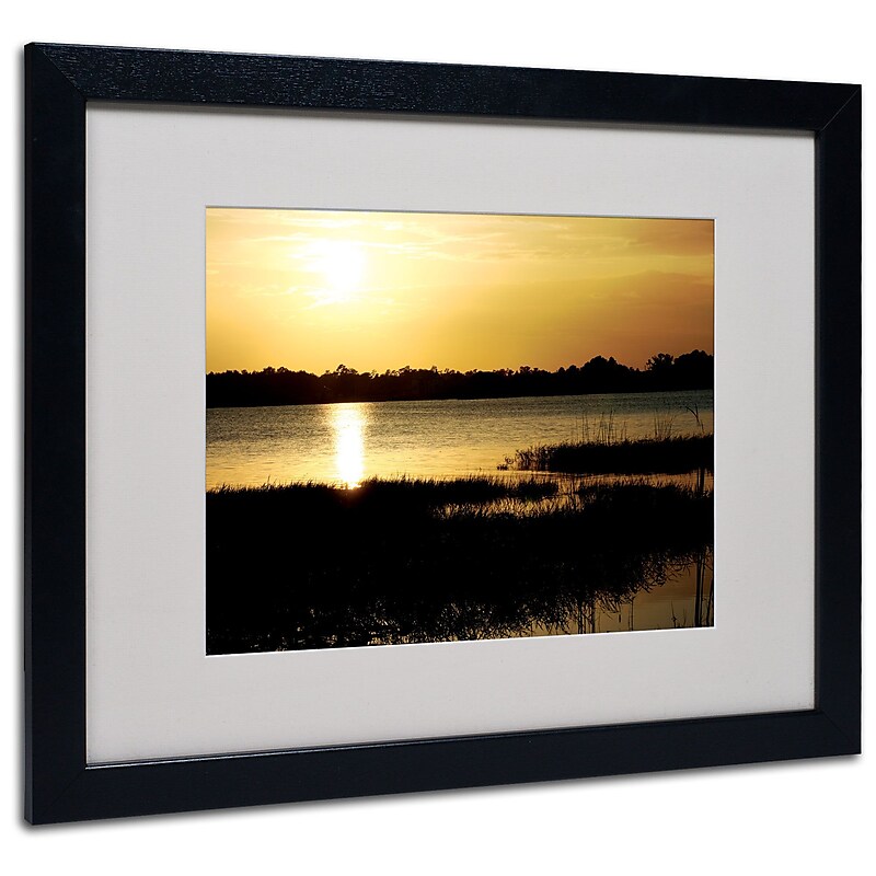 Trademark Fine Art Patty Tuggle 'End of the Day' Matted Art Black Frame 16x20 Inches image 1