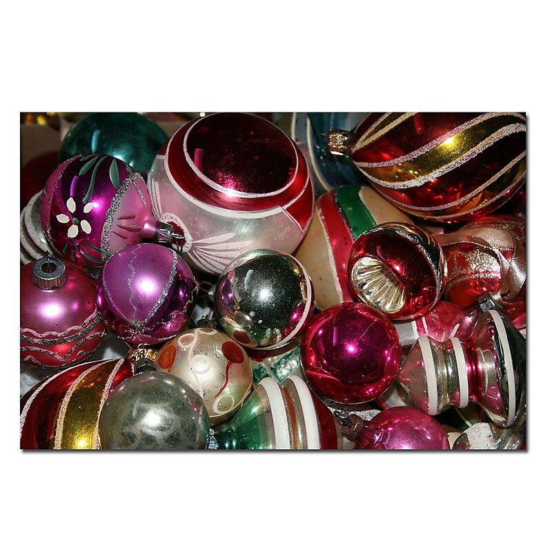 Trademark Fine Art Vintage Christmas by Patty Tuggle Ready To Hang  16x24 Inches image 1