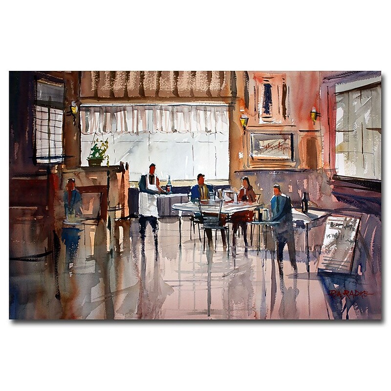 Trademark Fine Art Ryan Radke 'Dinner for Two' Canvas Art 30x47 Inches image 1