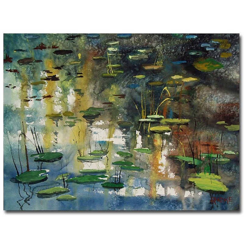Trademark Fine Art Ryan Radke 'Faces in the Pond' Canvas Art 35x47 Inches image 1