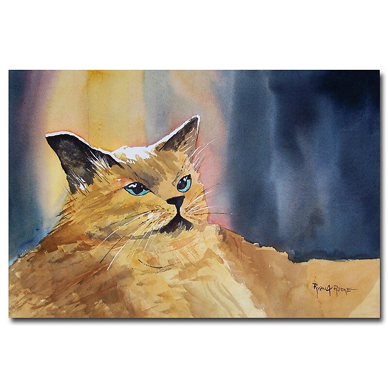 Trademark Fine Art Ryan Radke 'Fat Catt' Canvas Art 30x47 Inches image 1