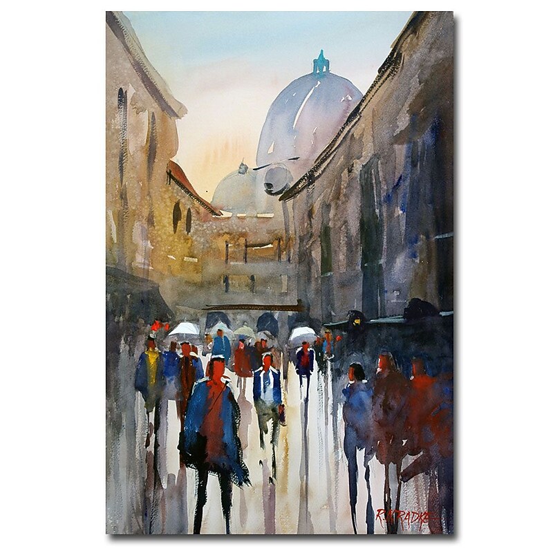 Trademark Fine Art Ryan Radke 'Italian Impressions V' Canvas Art 16x24 Inches image 1