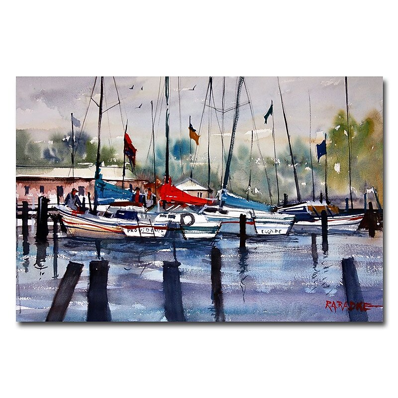 Trademark Fine Art Ryan Radke 'Menominee Marina' Canvas Art 16x24 Inches image 1