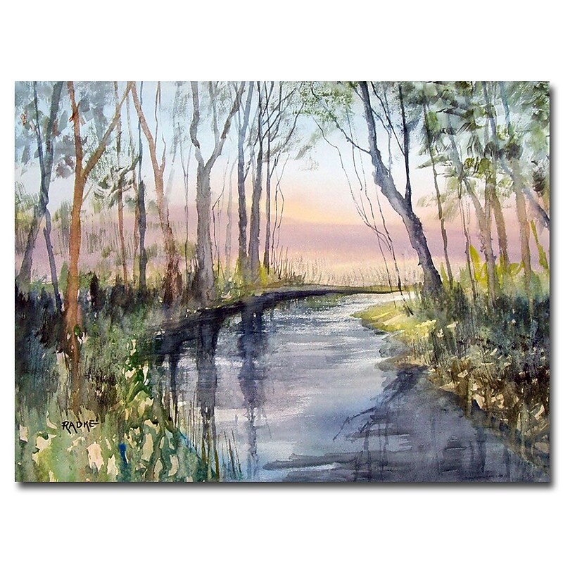 Trademark Fine Art Ryan Radke 'River Reflections' Canvas Art 35x47 Inches image 1