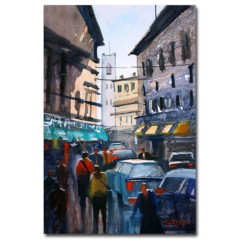 Trademark Fine Art Ryan Radke 'Strangers in Rome' Canvas Art 22x32 Inches image 1