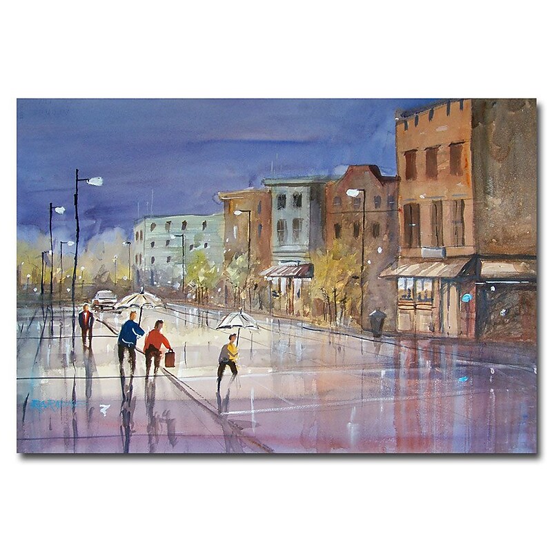 Trademark Fine Art Ryan Radke 'Summer Showers in Green Bay' Canvas Art 30x47 Inches image 1