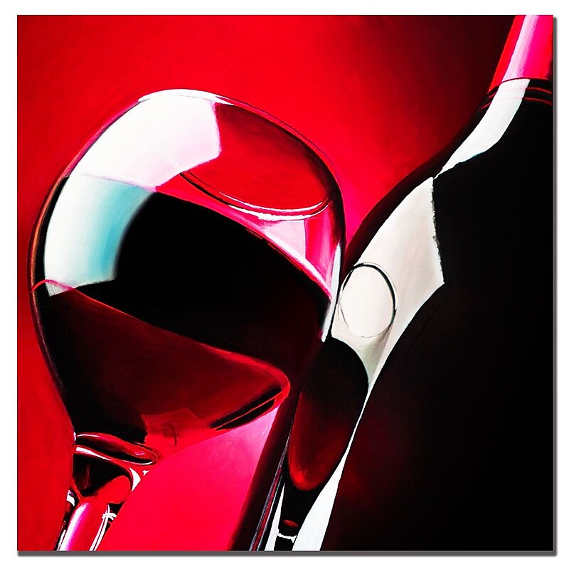 Trademark Fine Art Roderick Stevens 'Red Wine' Canvas Art 24x24 Inches image 1