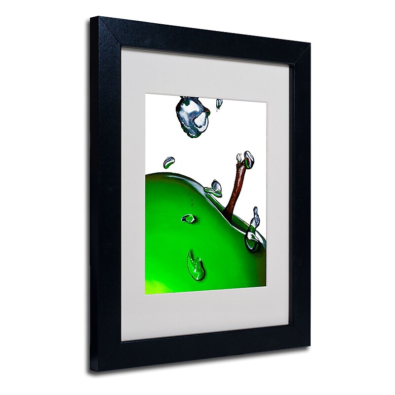Trademark Fine Art Roderick Stevens 'Granny Splash II' Matted Art Black Frame 11x14 Inches image 1