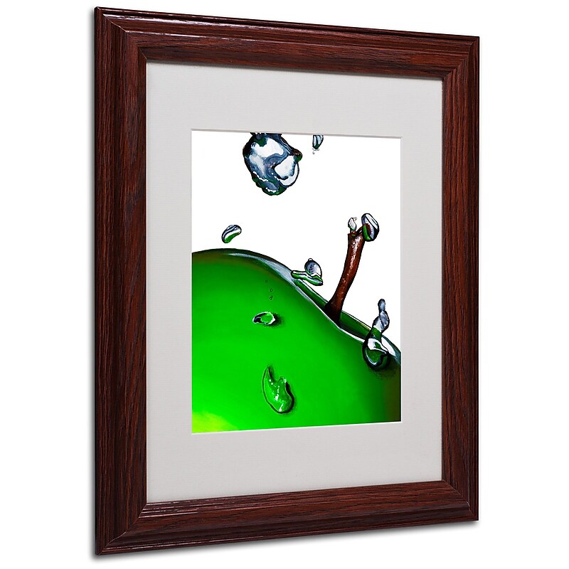 Roderick Stevens 'Granny Splash II' Framed Matted Art - 11x14 Inches - Wood Frame image 1