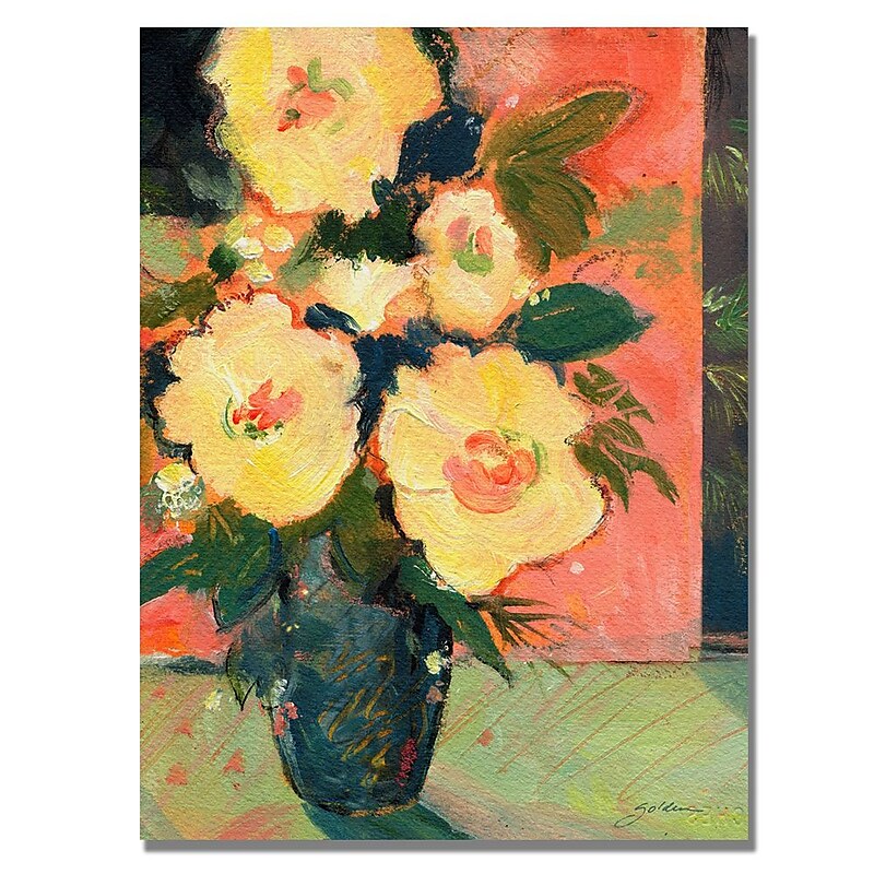 Trademark Fine Art Shelia Golden 'Tropical Bloom' Canvas Art 18x24 Inches image 1