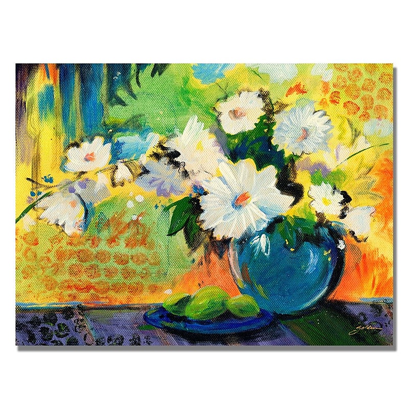 Trademark Fine Art Shelia Golden 'Yellow Wall' Canvas Art 35x47 Inches image 1