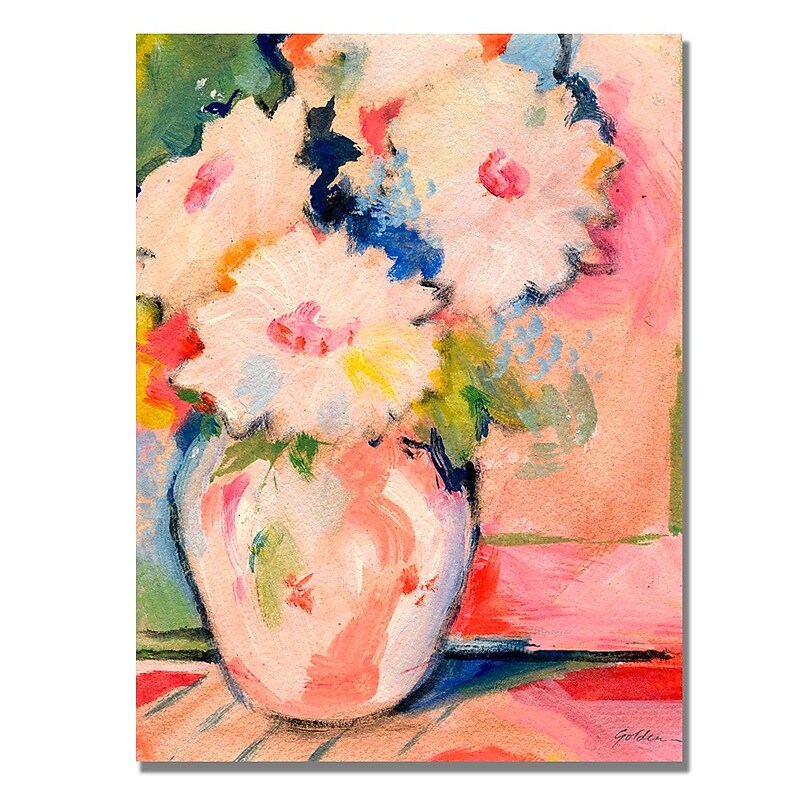 Trademark Fine Art Shelia Golden 'Henri's Bouquet' Canvas Art 35x47 Inches image 1