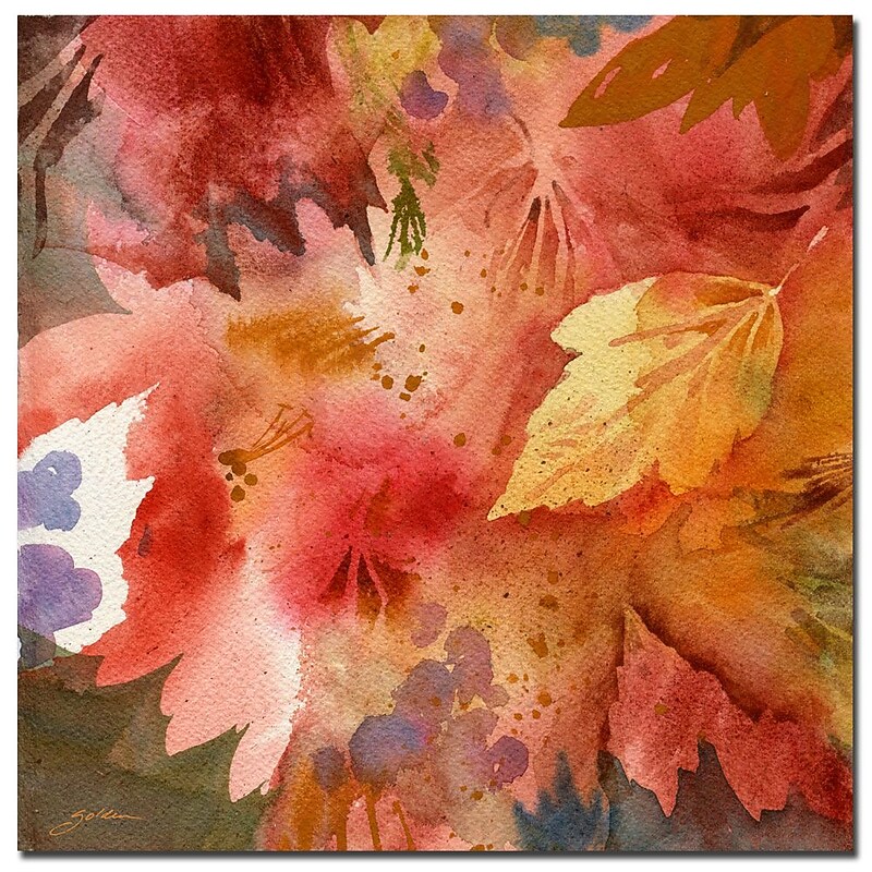 Trademark Fine Art Sheila Golden 'Autumn's Shadows' Canvas Art 24x24 Inches image 1