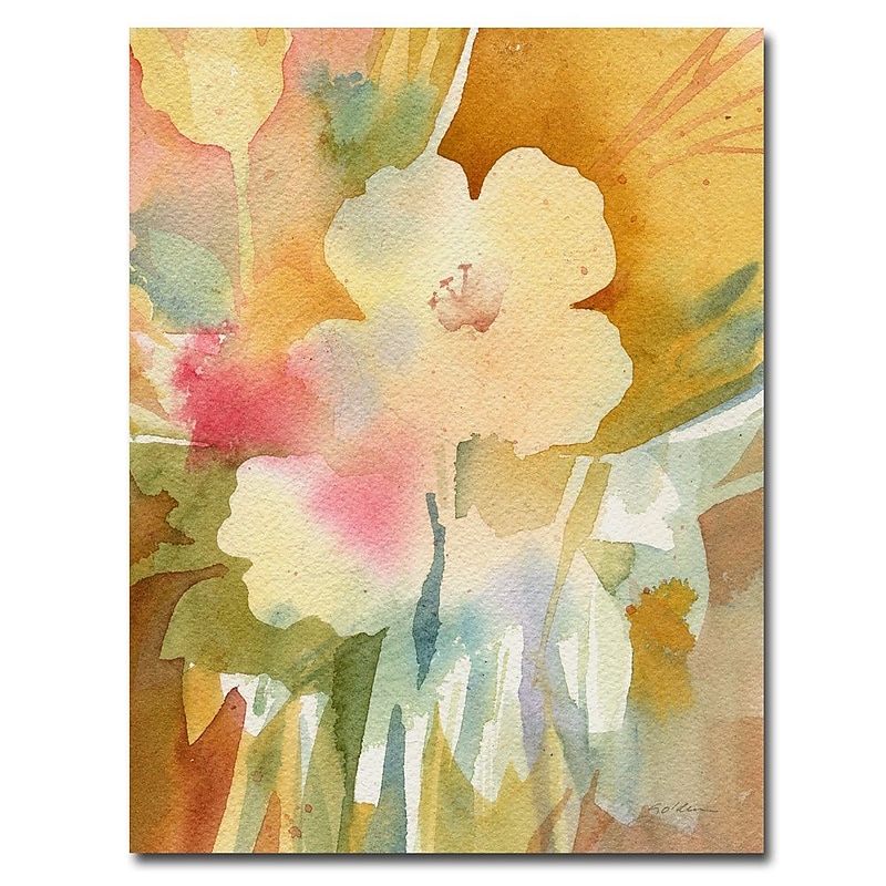 Trademark Fine Art Sheila Gold 'Ochre Garden View' Canvas Art 18x24 Inches image 1