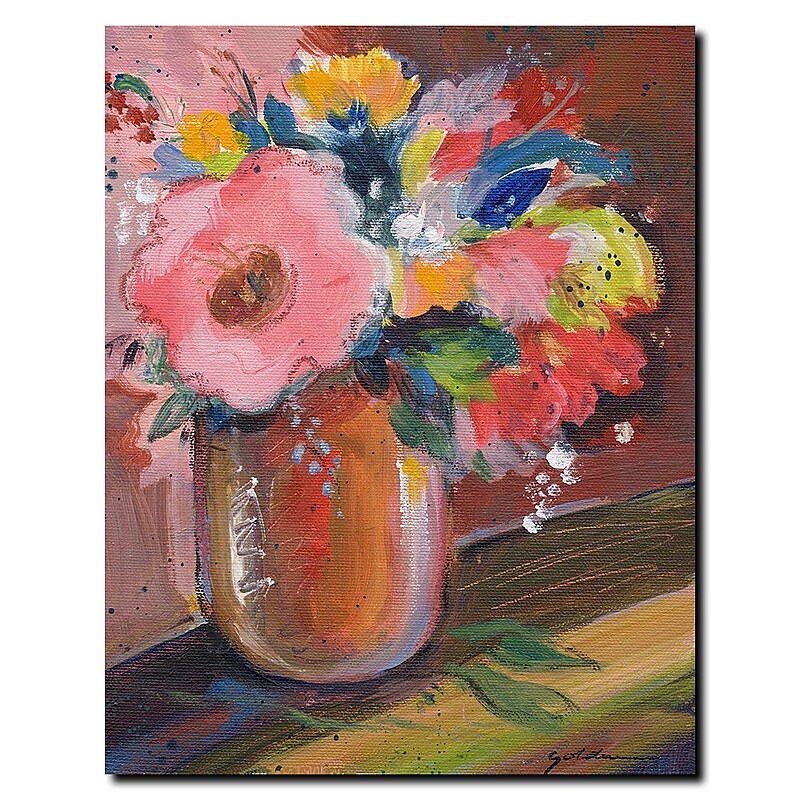 Trademark Fine Art Sheila Golden 'Copper Bowl' Canvas Art 24x32 Inches image 1