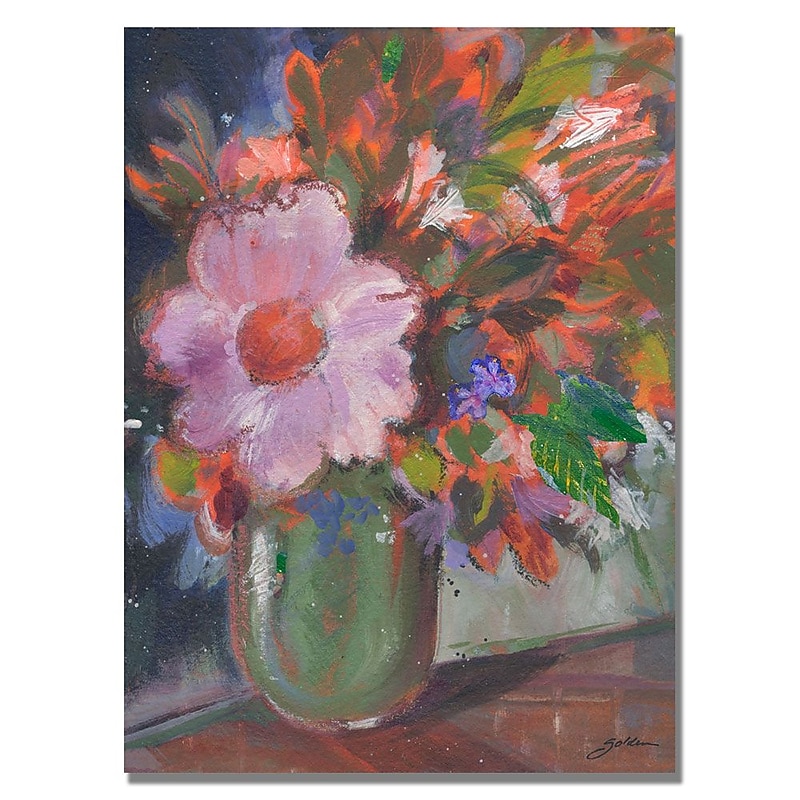 Trademark Fine Art Shelia Golden 'Starry Night Bouquet' Canvas Art 18x24 Inches image 1