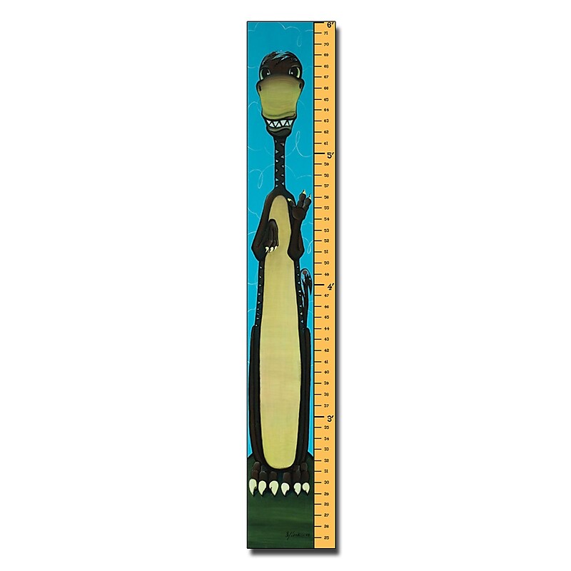 Trademark Fine Art 6 Foot Growth Chart-'Growasaurase' by Sylvia Masek image 1