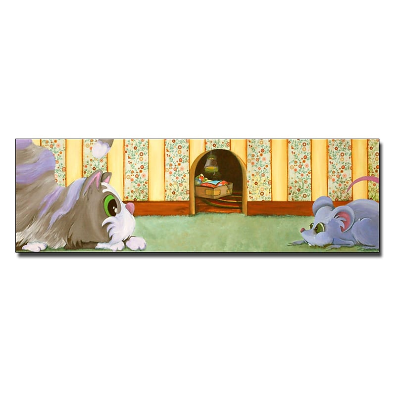 Trademark Fine Art The Stand Off by Sylvia Masek-Ready to hang Gallery Wrapped 10x32 Inches image 1