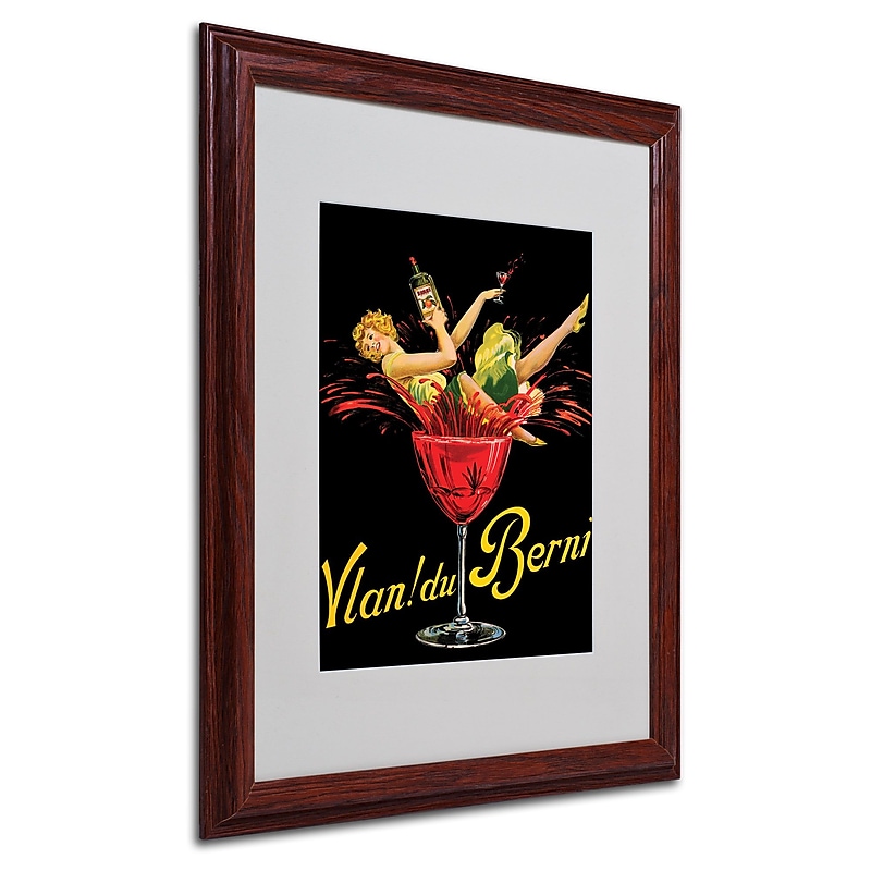 Vlan du Berni' Matted Framed Art - 16x20 Inches - Wood Frame image 1