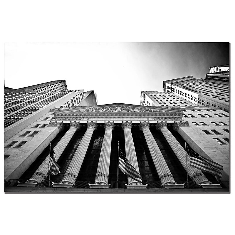 Trademark Fine Art Yale Gurney 'The New York Stock Exchange' Canvas Art 22x32 Inches image 1