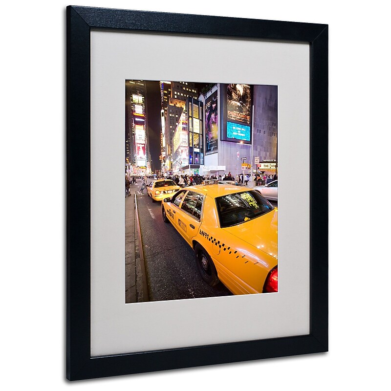 Trademark Fine Art Yale Gurney 'Big Lights' Matted Art Black Frame 16x20 Inches image 1