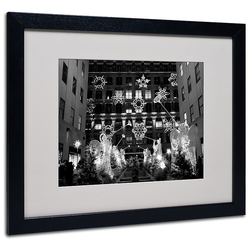 Trademark Fine Art Yale Gurney 'Hark' Matted Art Black Frame 16x20 Inches image 1
