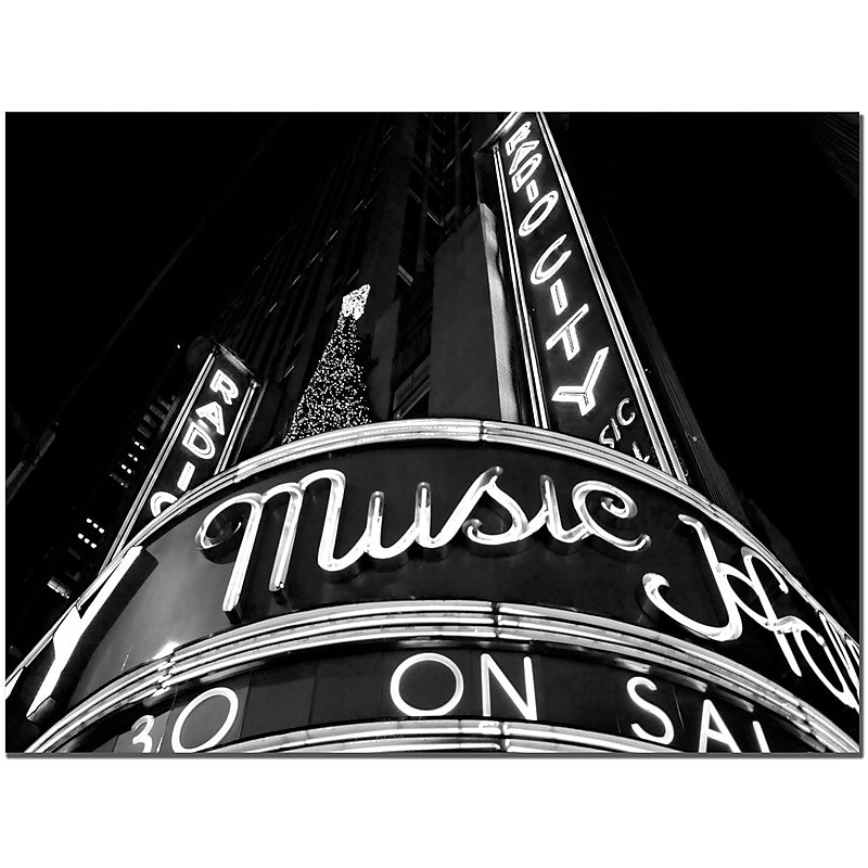 Trademark Fine Art Radio City by Yale Gurney  Canvas Ready to Hang 18x24 Inches image 1